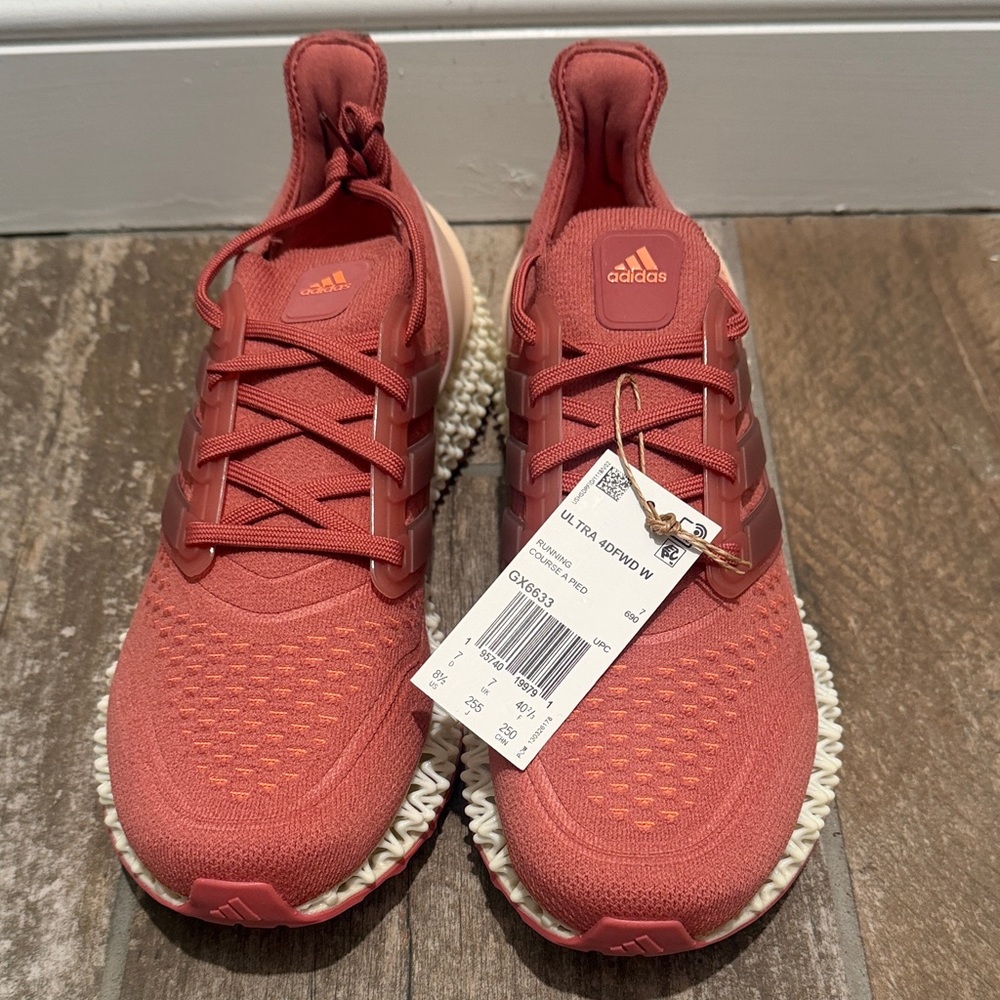 Adidas Ultra Boost Shoes in Vibrant Red